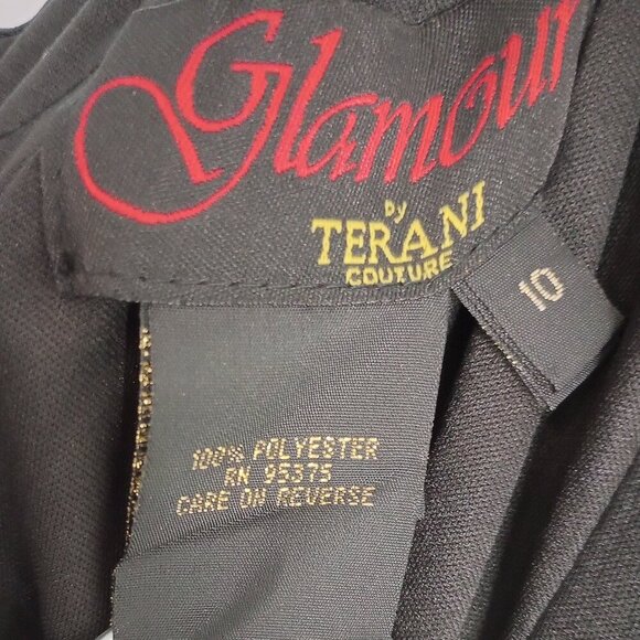 Glamour by Terani Couture Black Formal Gown - Picture 3 of 14